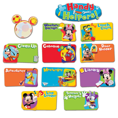 Mickey Mouse Clubhouse&reg; Handy Helpers Job Chart Mini Bulletin Board Set