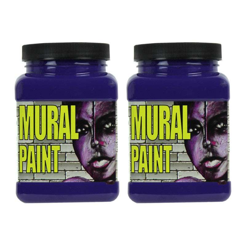 Mural Paint, Pint, Purple Haze (Violet), Pack of 2