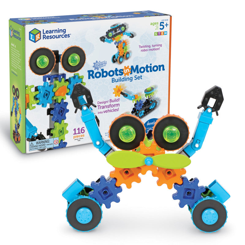 Gears! Gears! Gears!&reg; Robots In Motion Building Set, 116 Pieces