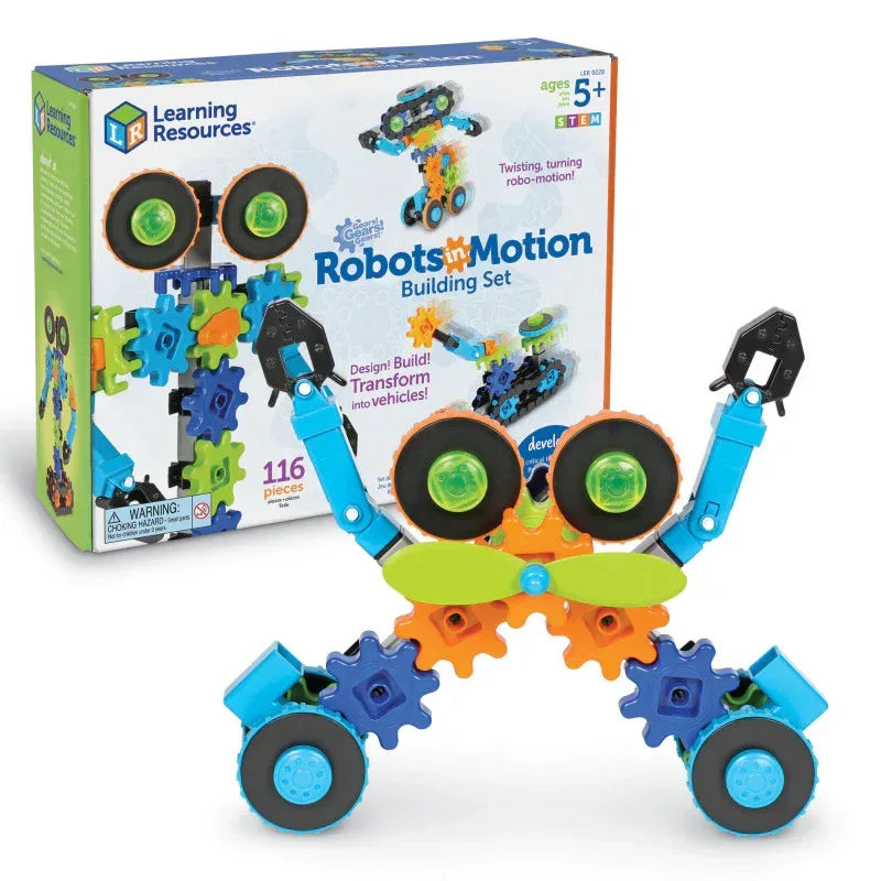 Gears! Gears! Gears!&reg; Robots In Motion Building Set, 116 Pieces