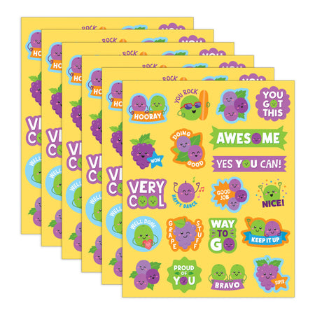 Grape Smelly Stickers, 120 Per Pack, 6 Packs