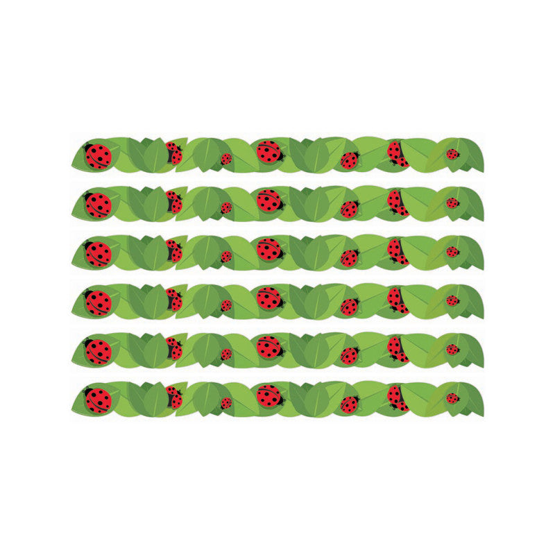 Ladybugs Extra Wide Deco Trim&reg;, 37 Feet Per Pack, 6 Packs