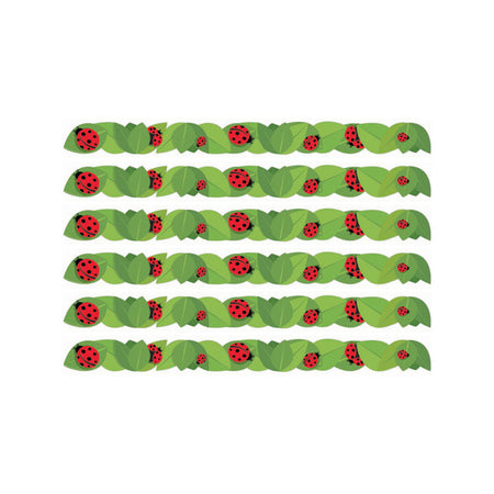 Ladybugs Extra Wide Deco Trim&reg;, 37 Feet Per Pack, 6 Packs