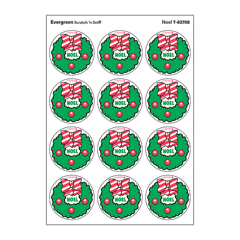 Noel/Evergreen Scent Retro Scratch 'n Sniff Stinky Stickers&reg;, 24 ct.