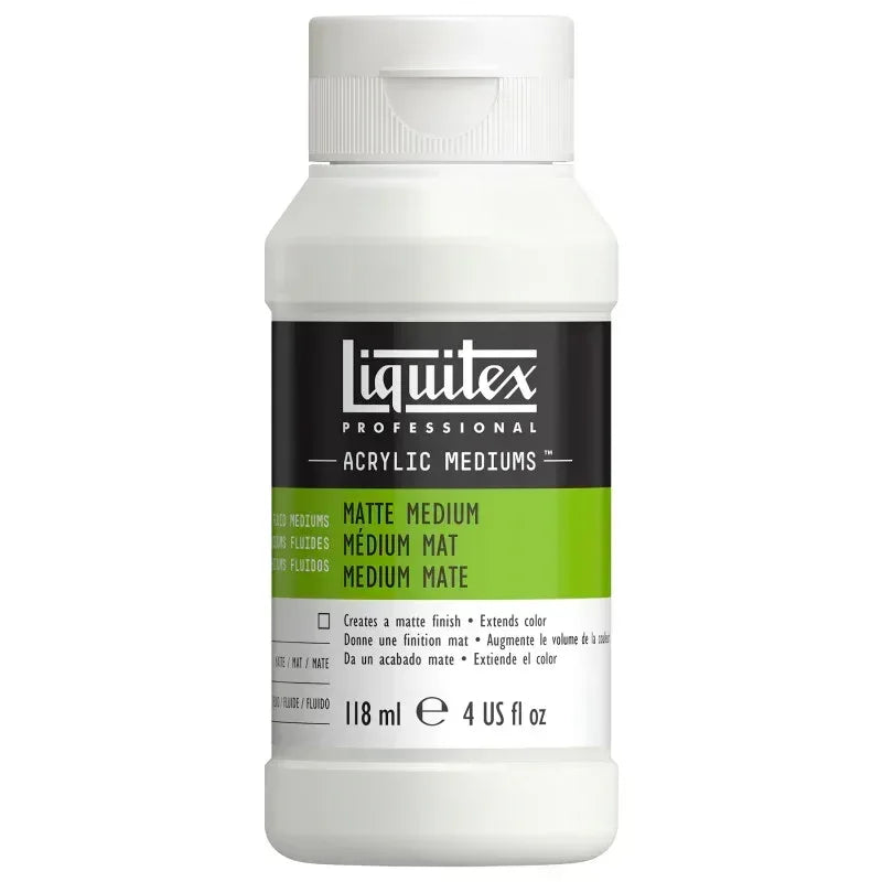 Professional Acrylic Matte Medium, Clear, 4 oz (118 mL)