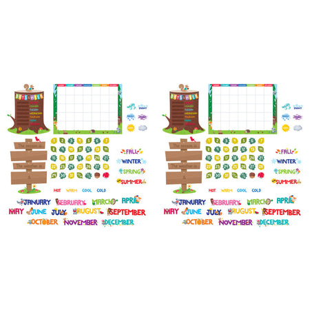 Woodland Friends Calendar Bulletin Board Set, 2 Sets