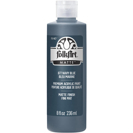 Acrylic Paint Matte, 8oz., Navy Blue