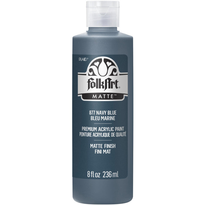 Acrylic Paint Matte, 8oz., Navy Blue