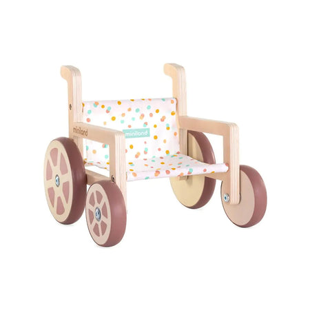 Wooden Wheelchair Doll Accessory