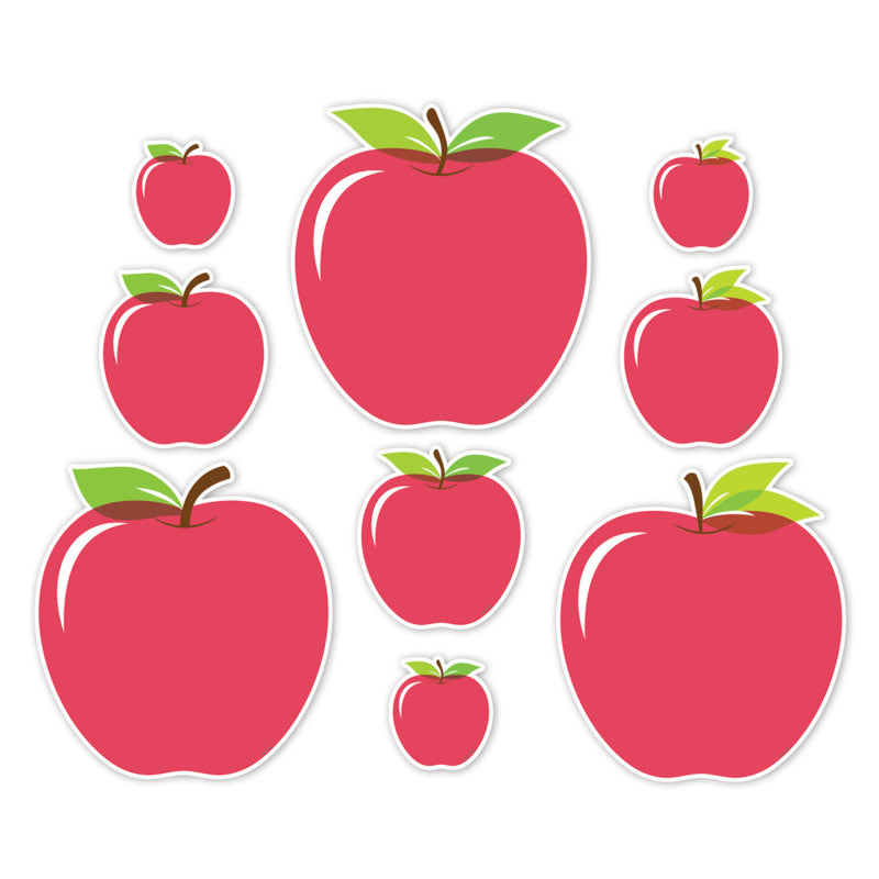 Apple Time Apples Designer Cut-Outs, 3 Sizes, Pack of 36
