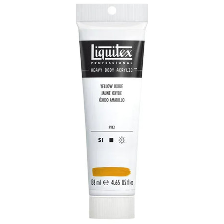 Professional Heavy Body Acrylic Paint, 138 mL Tube, Yellow Oxide