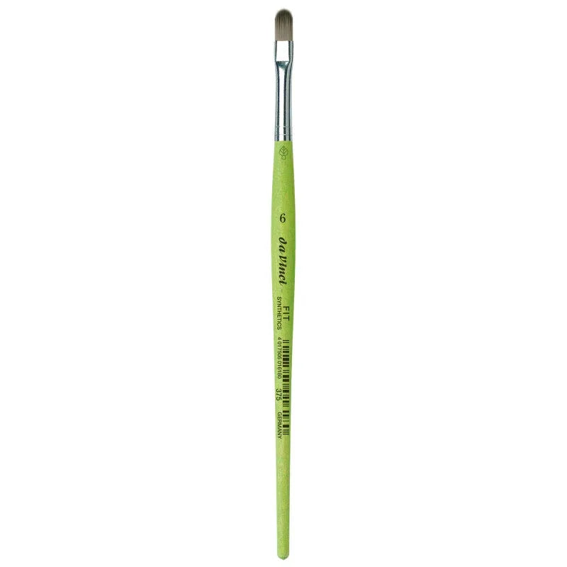 FIT Synthetics Student Brush, Synthetic, Acrylic & Tempera, Filbert, Series 375, Size 6