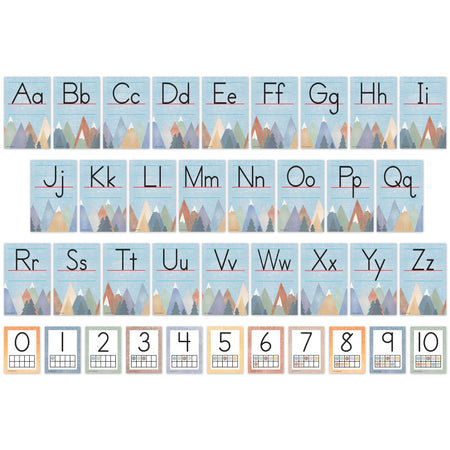 Moving Mountains Alphabet Bulletin Board Set