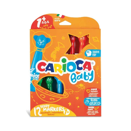BABY Teddy Washable Markers - 12 Pieces