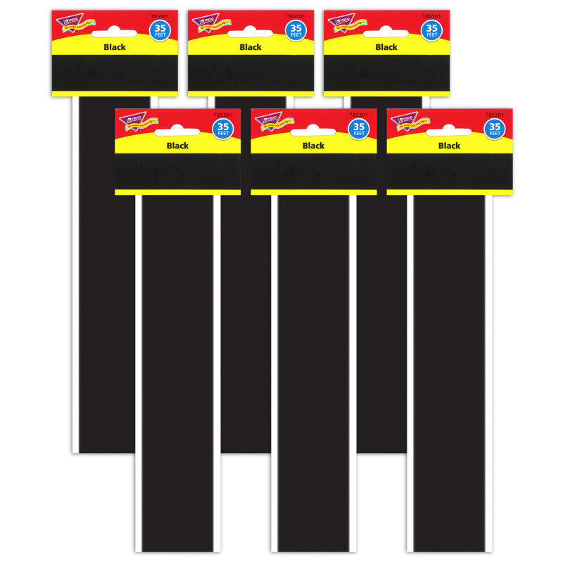 Black Bolder Borders&reg;, 35.75' Per Pack, 6 Packs