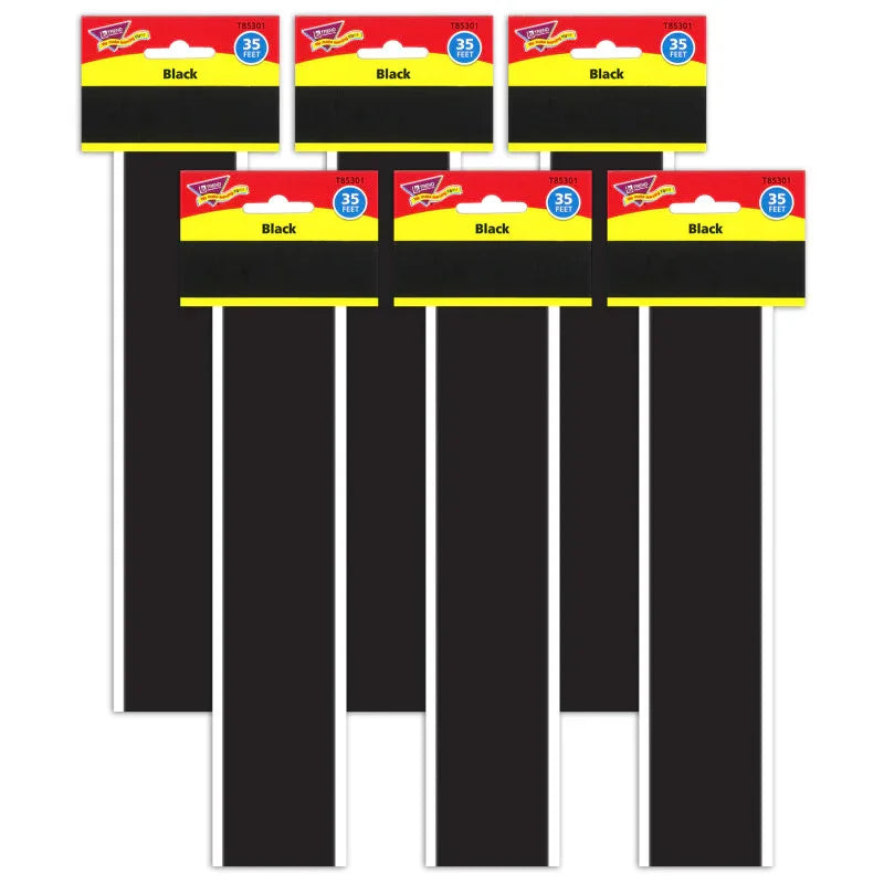 Black Bolder Borders&reg;, 35.75' Per Pack, 6 Packs