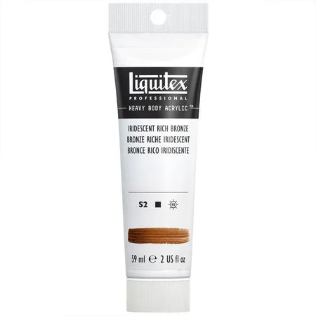 Professional Heavy Body Acrylic Paint, 59 mL Tube, Iridescent Rich Bronze