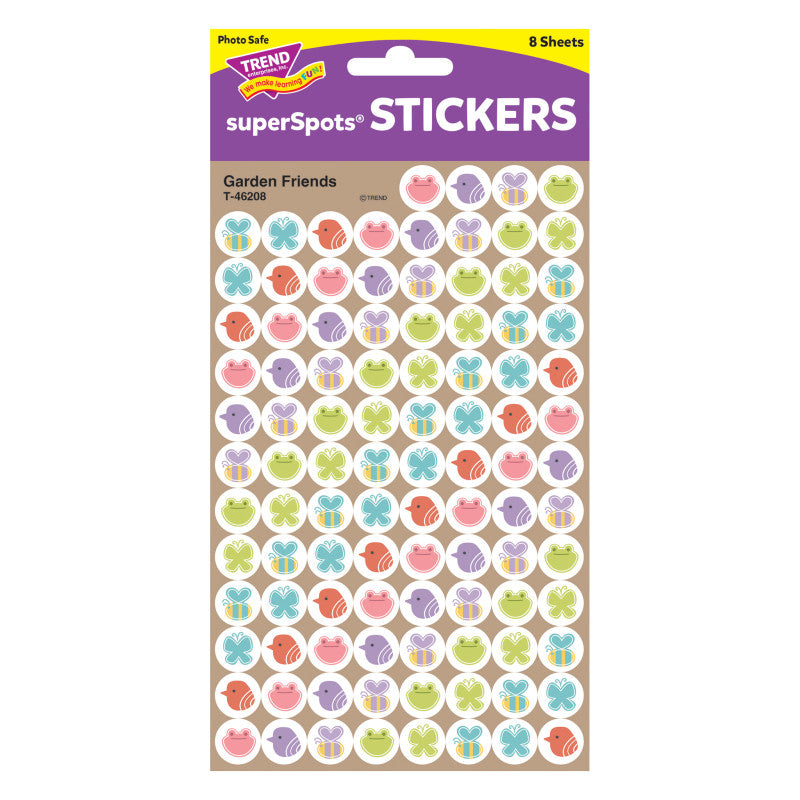 Garden Friends superSpots&reg; Stickers, 800 Count