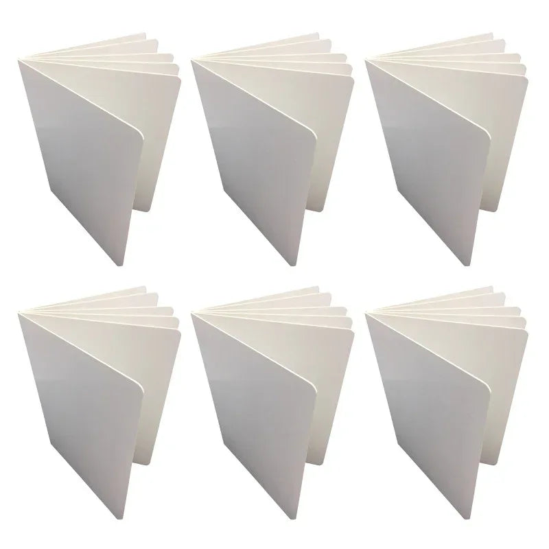 Blank Chunky Board Book, 6" x 8" Portrait, White, Pack of 6