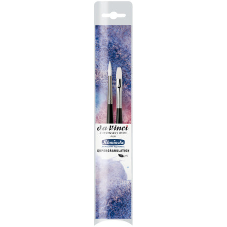 CASANEO White for Schmincke Horadam, Synthetic, Watercolor, Series 5391, 2 Brush Set