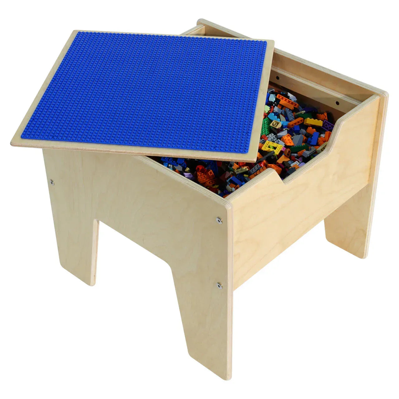 Contender 2-N-1 Activity Table with Blue LEGO® Compatible Top - RTA