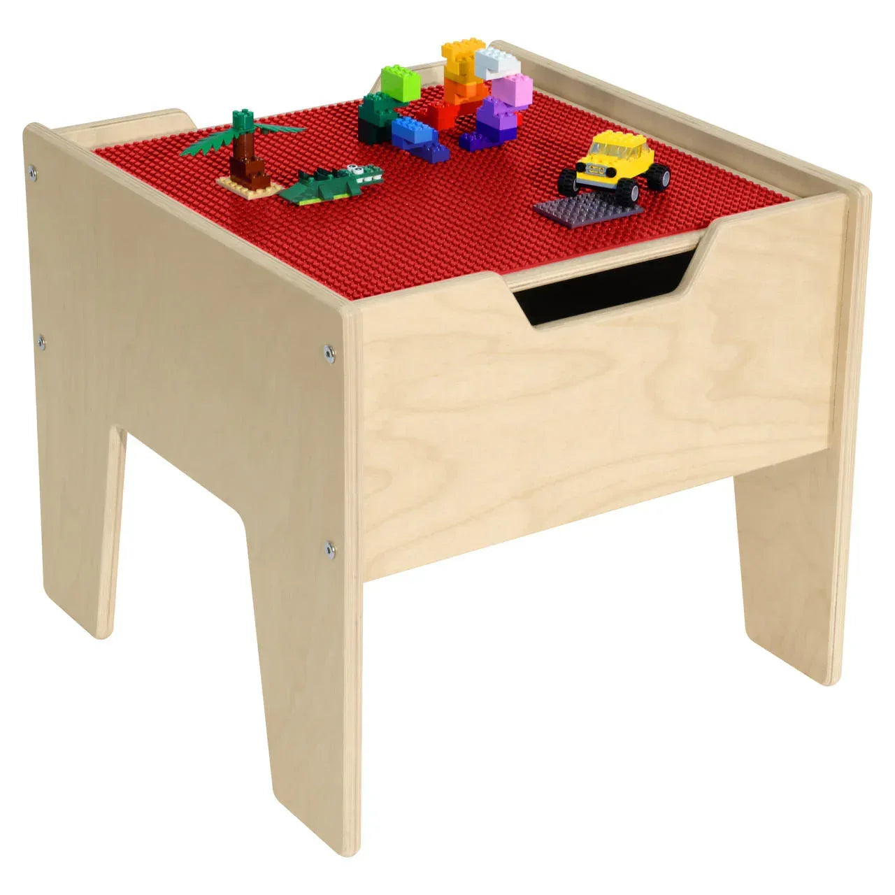 Contender 2-N-1 Activity Table with Red LEGO® Compatible Top - RTA