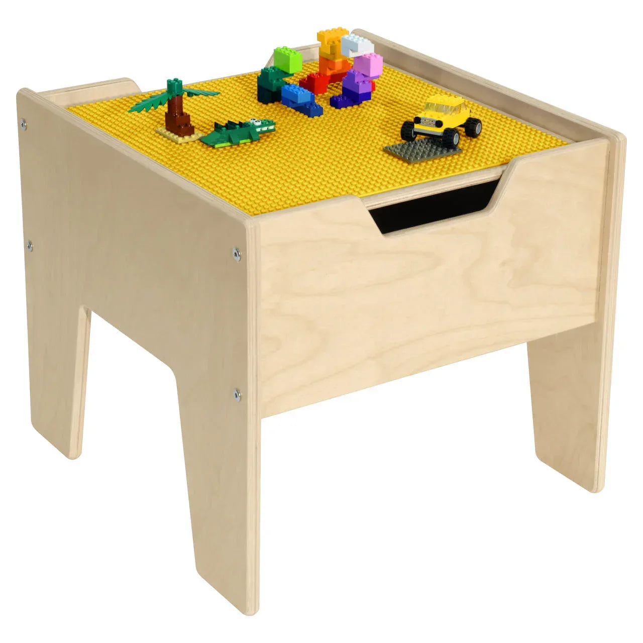 Contender 2-N-1 Activity Table with Yellow LEGO® Compatible Top - RTA