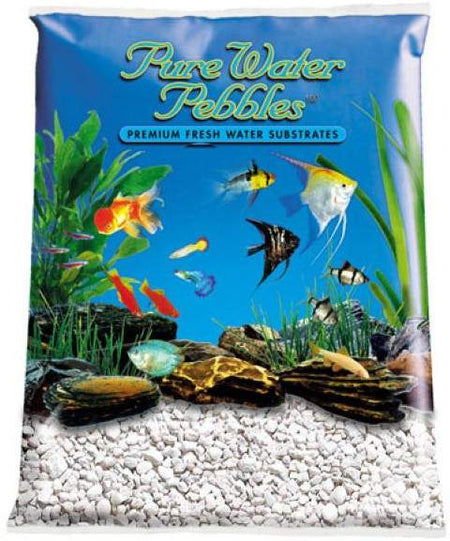 White Aquarium Natural Gravel, Acrylic Color - 5 LBS Bag