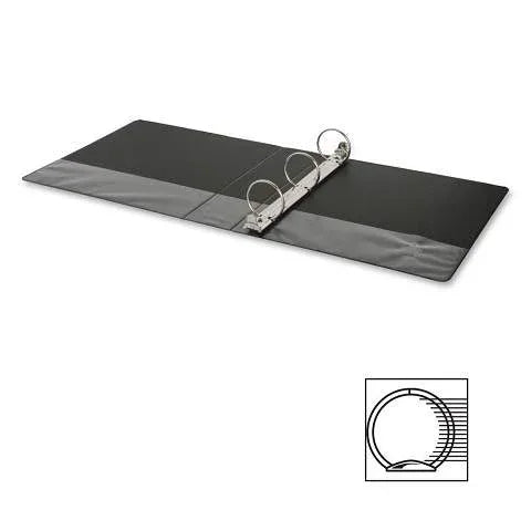 3-Ring Vinyl Binder, 1-Inch Ring Size, Black , 11 x 8.5 Inches