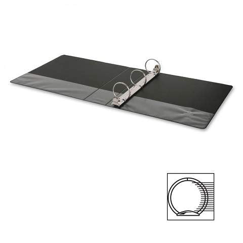 3-Ring Vinyl Binder, 1.5-Inch Ring Size, Black , 11 x 8.5 Inches