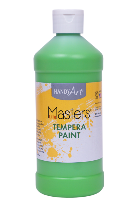 Handy Art 16 oz. Little Masters Tempera Paint (HAN2017) Light Green