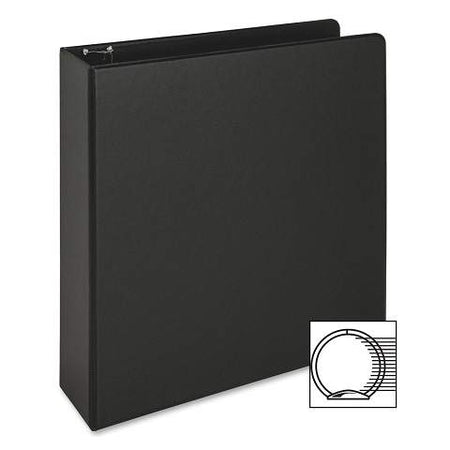 3-Ring Vinyl Binder, 2-Inch Ring Size, Black , 11 x 8.5 Inches