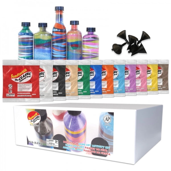Sandtastik® - Create Your Own Sand Art Bottles  Layering Activity Kit - 25 projects