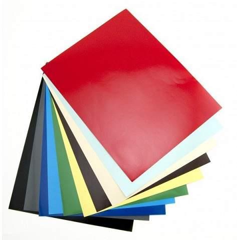 Hygloss Super Glossy Paper, 20" x 26", Bright Blue, 12 Sheets
