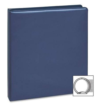 3-Ring Vinyl Binder, 3-Inch Ring Size, Navy Blue , 11 x 8.5 Inches