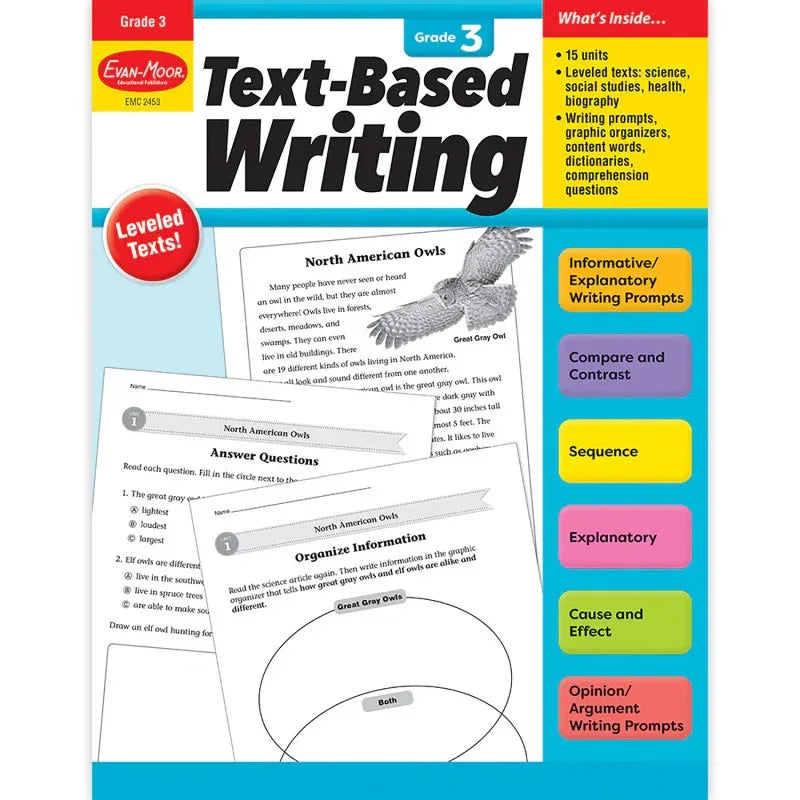 Text-Based Writing, Grade 3