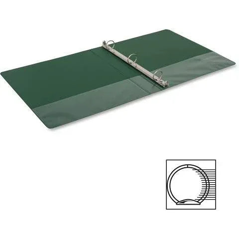 3-Ring Vinyl Binder, 1-Inch Ring Size, Green , 11 x 8.5 Inches