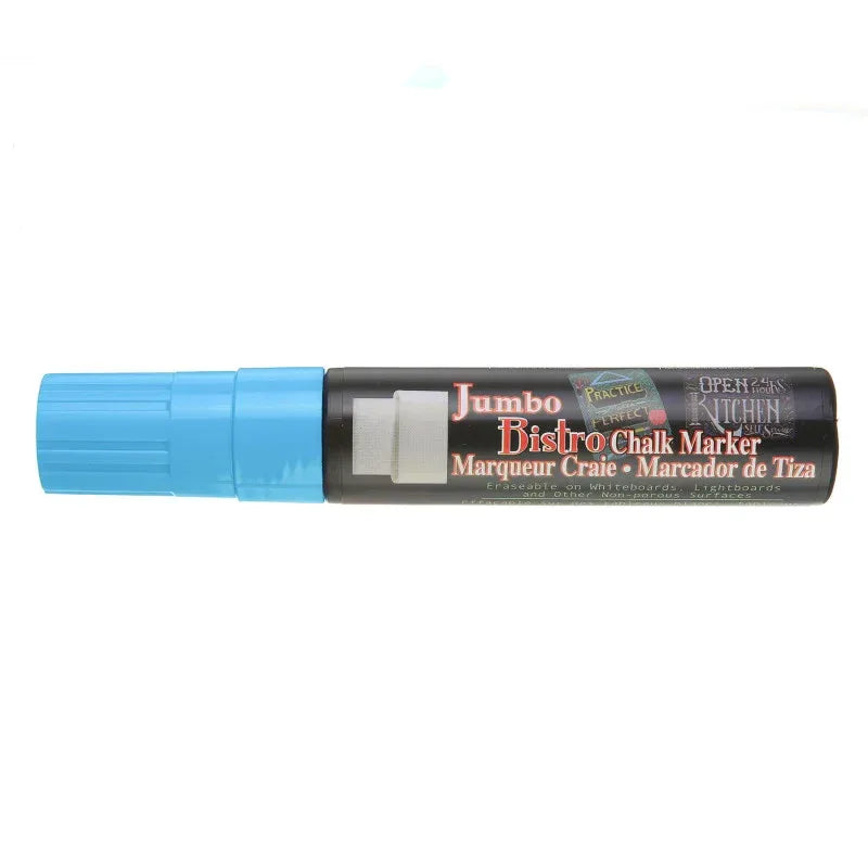 Jumbo Bistro Chalk Marker, 481F-S, Fluorescent Blue