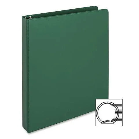 3-Ring Vinyl Binder, 2-Inch Ring Size, Green , 11 x 8.5 Inches