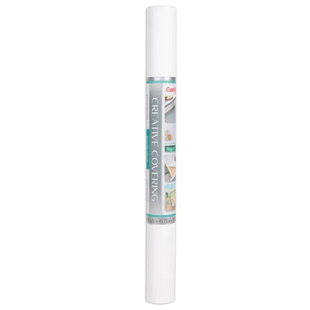 Creative Covering&trade; Adhesive Covering, White, 18" x 16 ft