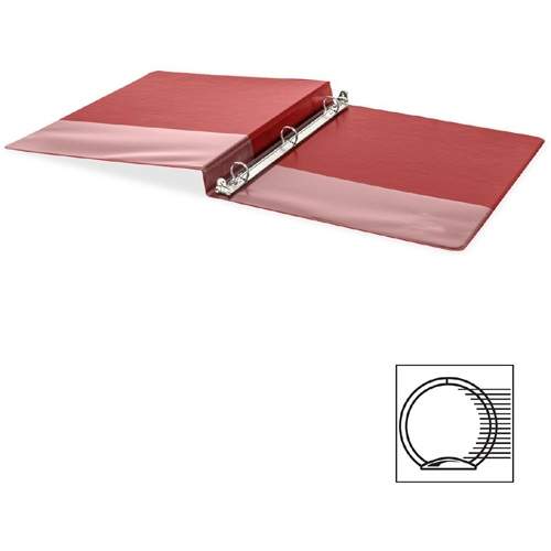 3-Ring Vinyl Binder, 1.5-Inch Ring Size, Red , 11 x 8.5 Inches