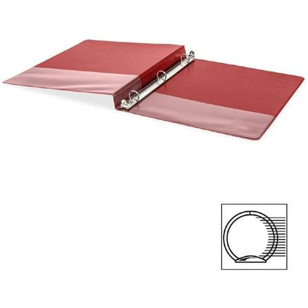 3-Ring Vinyl Binder, 1.5-Inch Ring Size, Red , 11 x 8.5 Inches