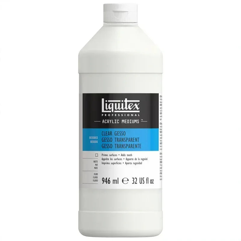 Professional Acrylic Gesso, Clear, 32 oz (946 mL)