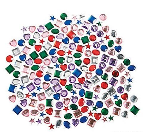 1/2" Self-Adhesive Jewel Assortment (500/pkg)