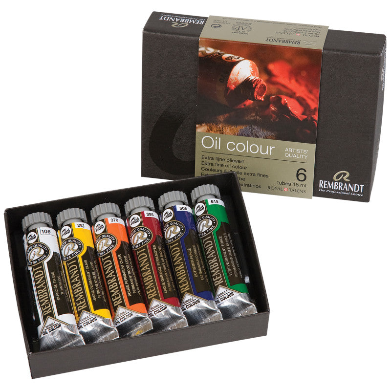 Oil Color Starter Set, 6 x 15mL