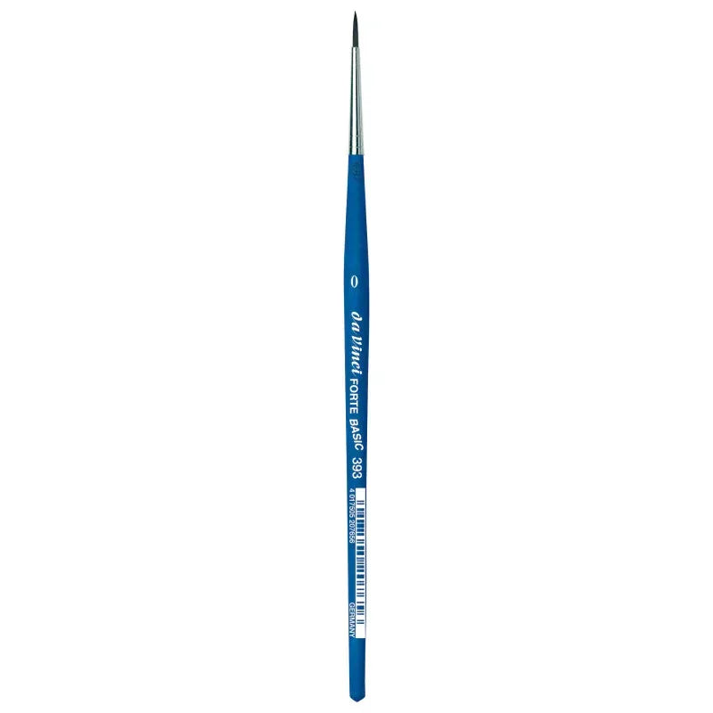 FORTE BASIC Student Brush, Synthetic, Acrylic, Round, Series 393, Size 0