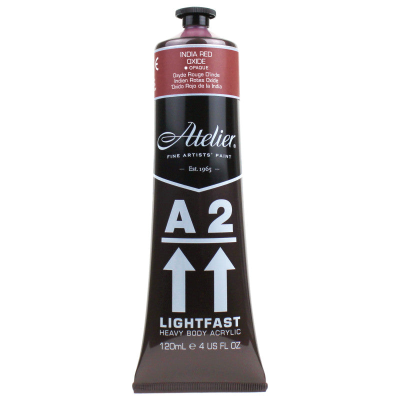 A2 Heavy Body Lightfast Artist Acrylic, 4 oz., India Red Oxide