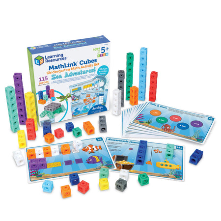 Mathlink&reg; Cubes Kindergarten Math Activity Set: Sea Adventures!