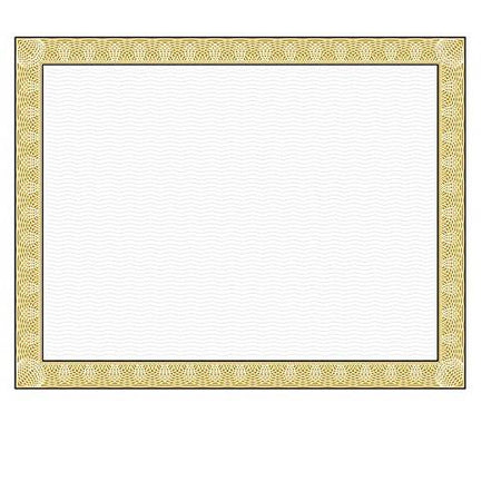 Geographics Parchment Paper Certificates, 8.5 x 11 Inches, Natural Diplomat Border, 15 per Pack