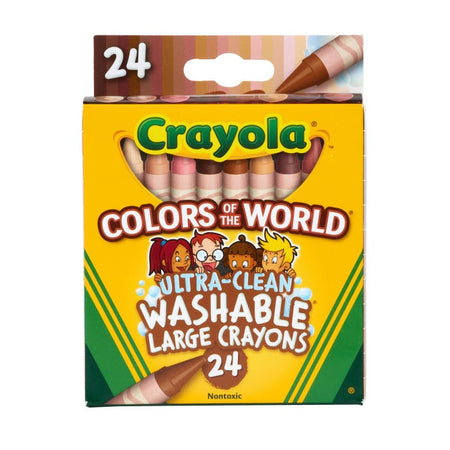Crayola Multicultural Crayons, Large 8 Skin Tone Colors